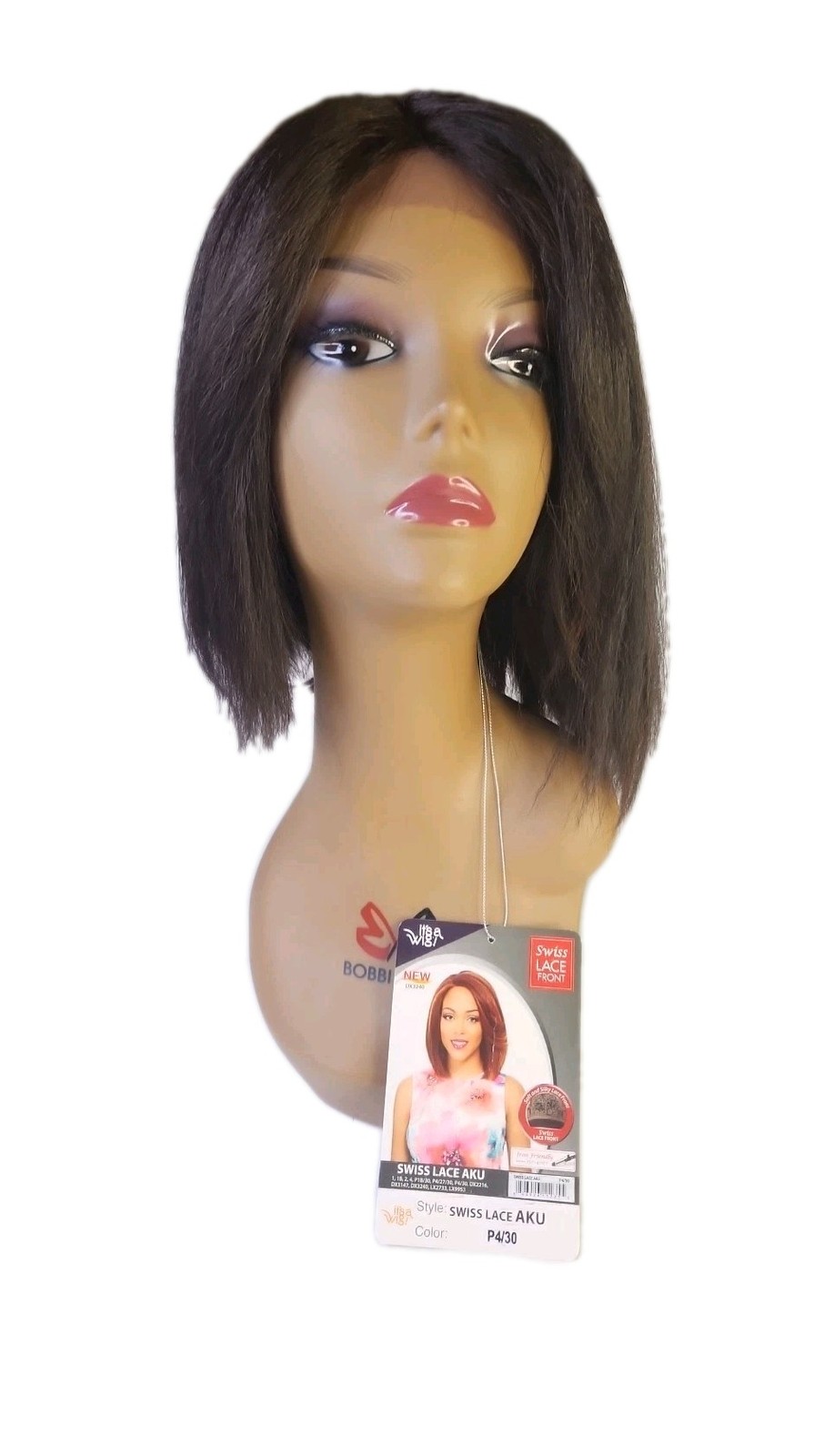 It’s a wig Swiss Lace Front Style Swiss Color P4/30 Medium Brown Wig .