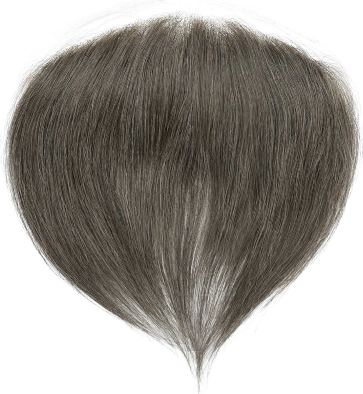 #4 Frontal Hairpiece for Men, Mono Mesh Hand Made Human Hair 1.57″x7″, 6″