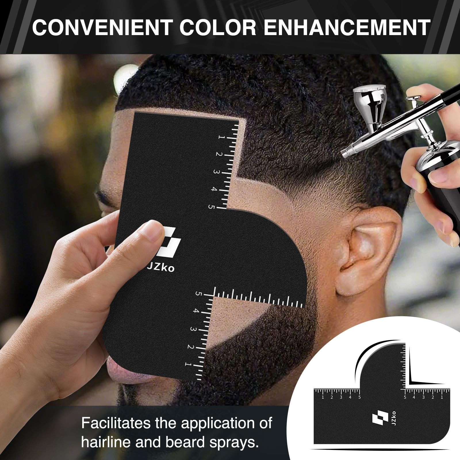 2Pcs Barber Accessories for Hairline Shaping, Enhancement Card for Barbers Reu