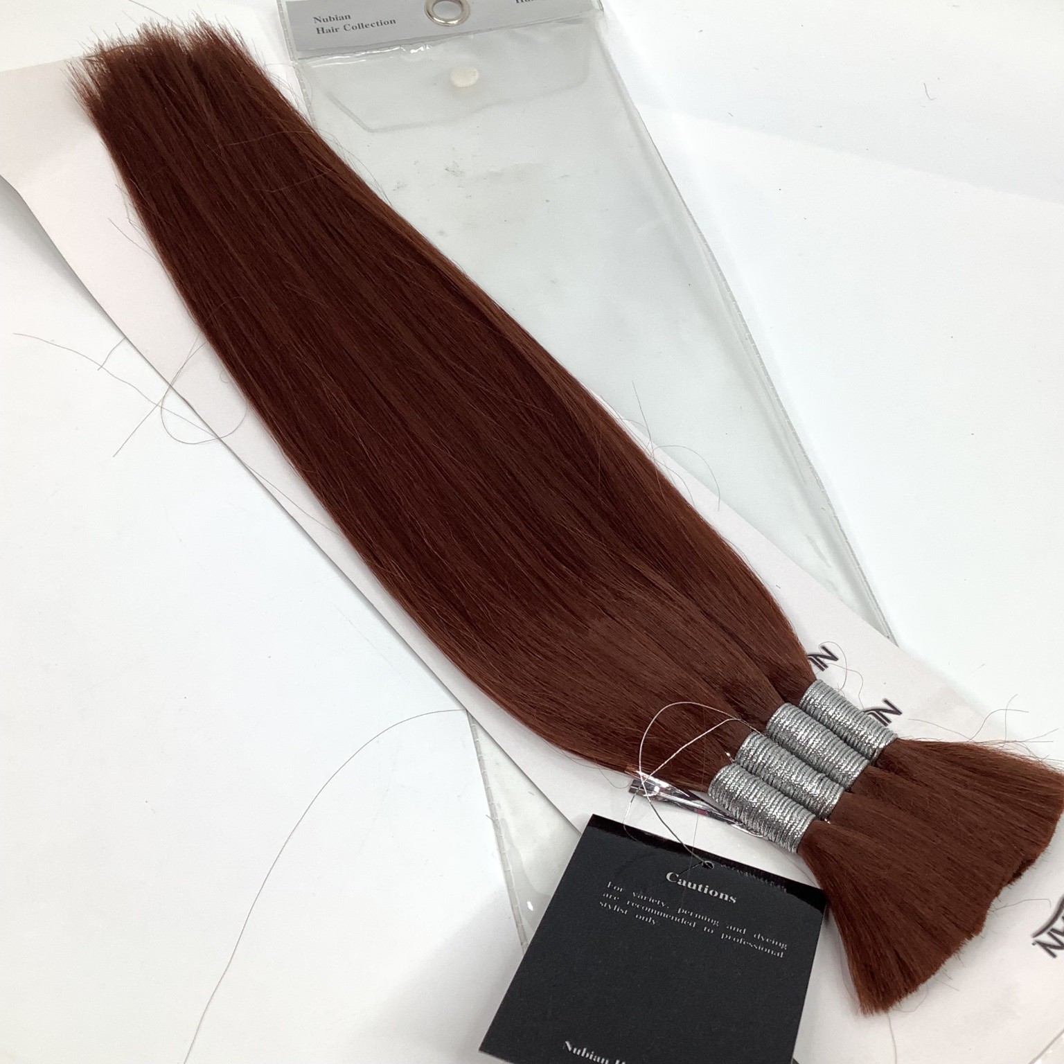 NUBIAN Premium Human Hair Extensions Yaky Bulk 14-16 Color 33