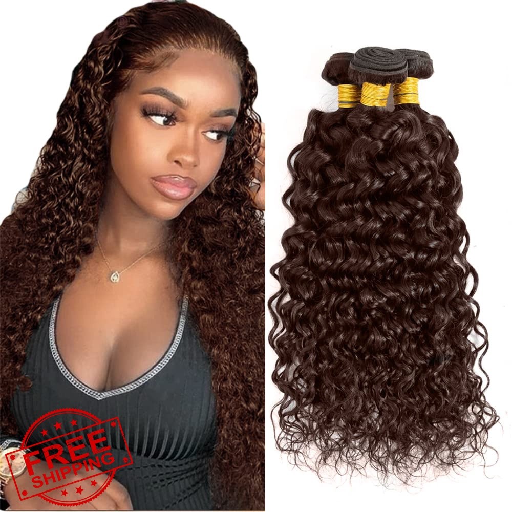 HeumHrn #4 Chocolate Brown 30 Inch Human Hair Bundles