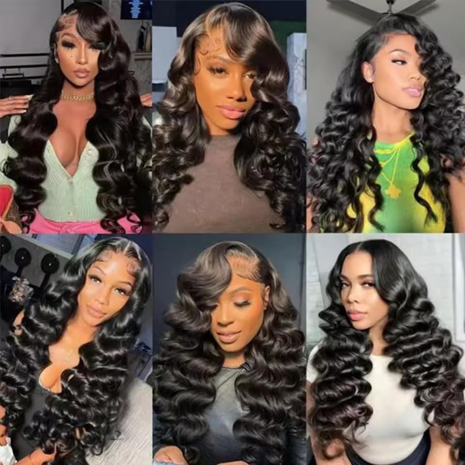 #1B Color Bundles Loose Deep Wave Bundles Human Hair 14 16 18 Inch Brazilian …