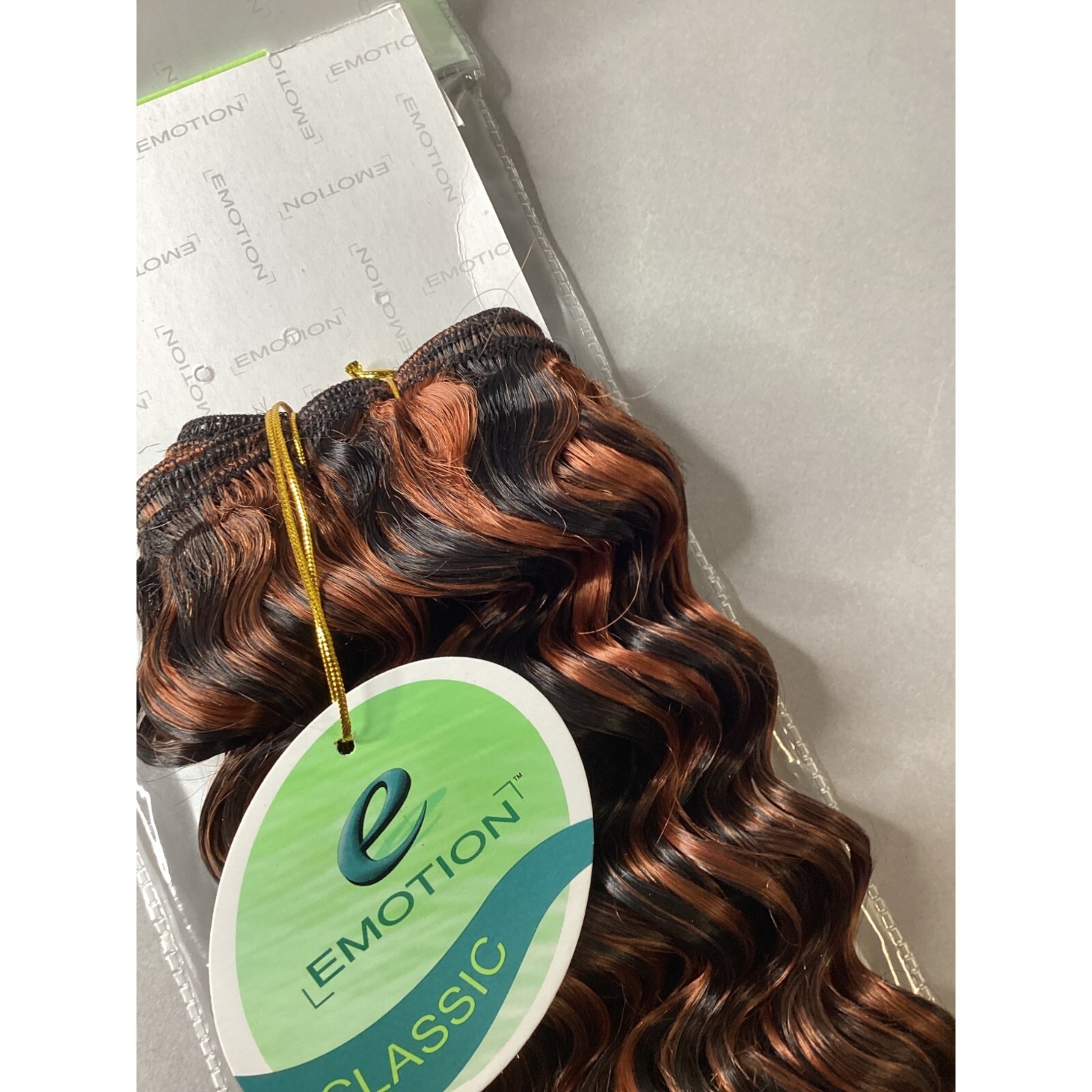 10″ Deep Wave Color #P1B350 Off Black with Highlights Blended Hair Extensions