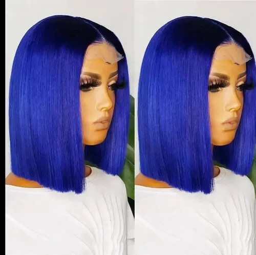 Glamour Blue BOB 13×4 Lace