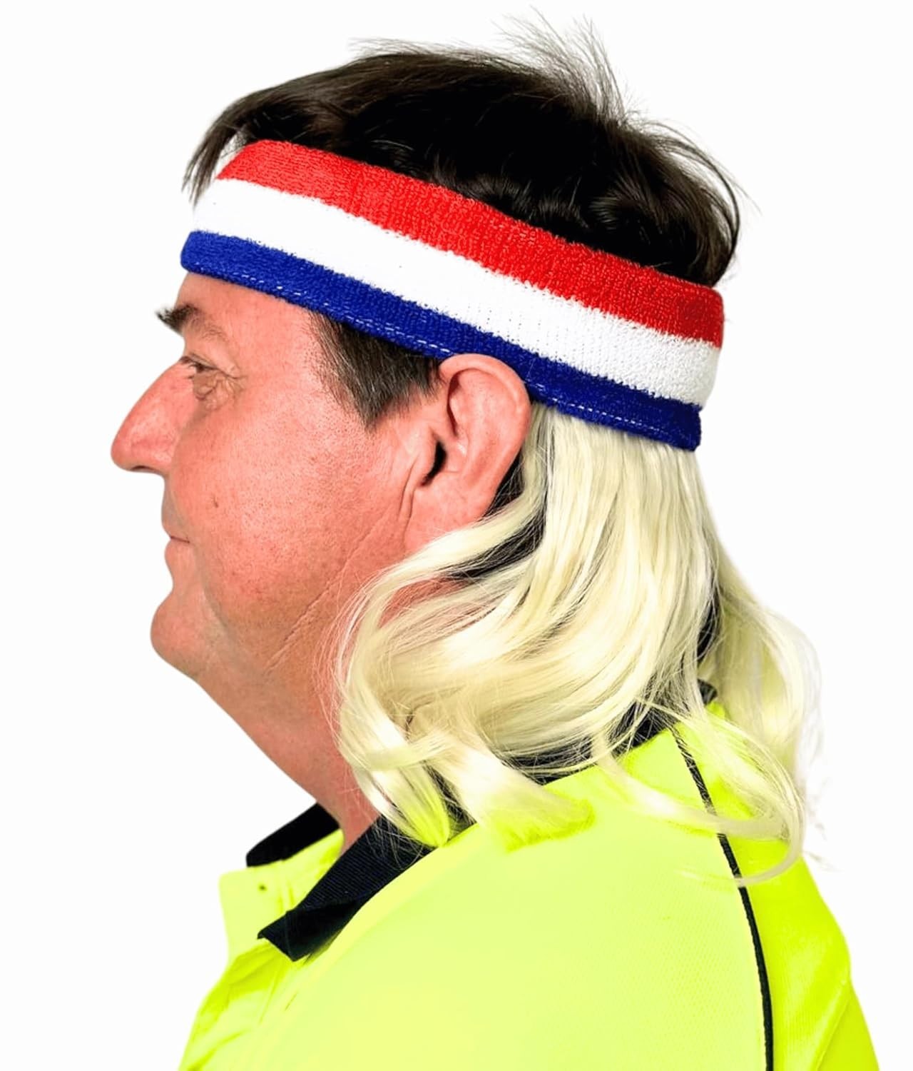 Retro Wavy Mullet Headband Wig for Theme Parties – Instant Fun Accessory