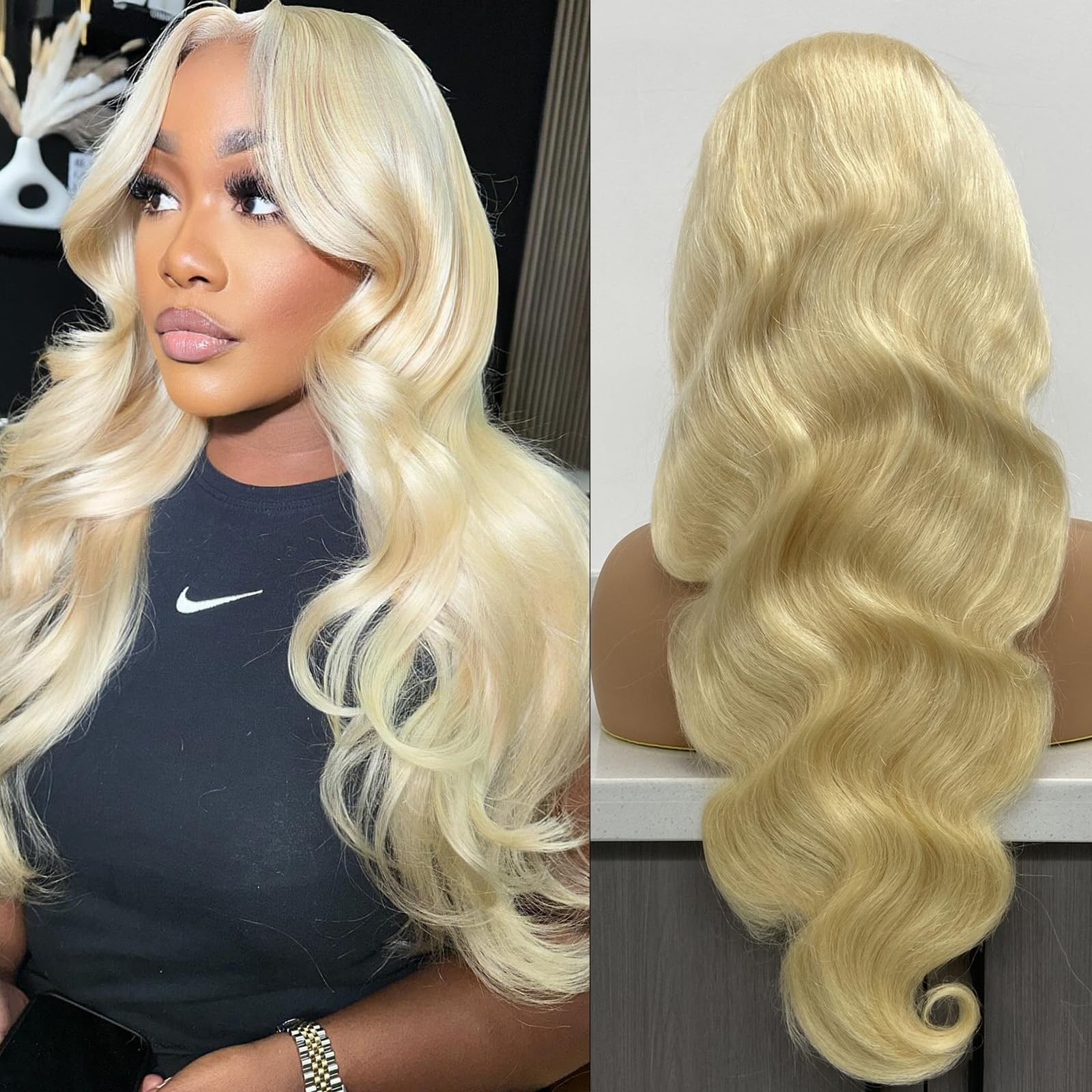 Soulreaver 613 Lace Front Wig Human Hair 32 Inch Blonde Wig Human Hair Body