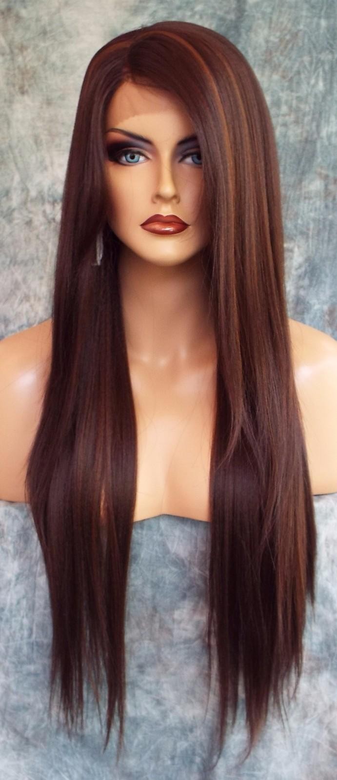LACE FRONT C PART STRAIGHT WITH SIDE BANG WIG CLR FS4.30 GORGEOUS SEXY 468