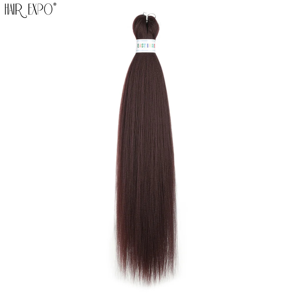26Inch Easy Braids Synthetic Hair Colorful Pre Stretched Extensions Jumbo Ombre