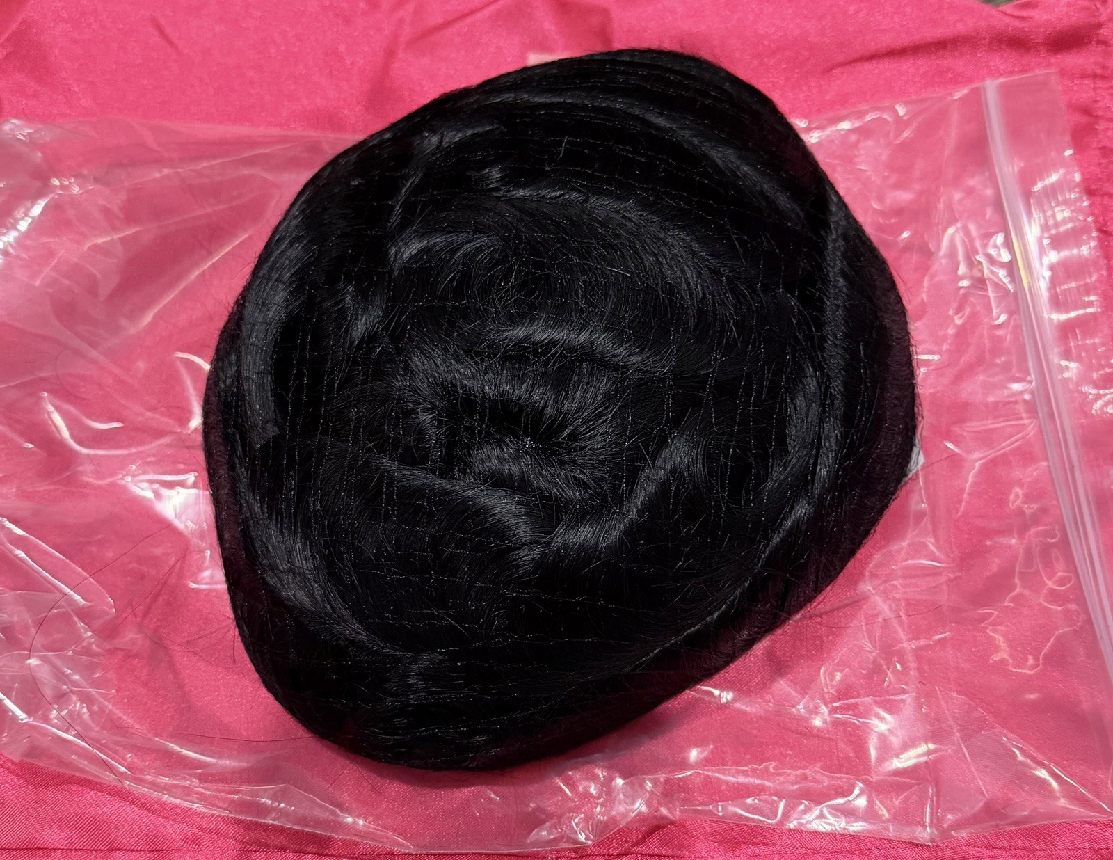 Toupee Hair Piece Indian Remy Human Hair Mono Top Lace Front Men Wig – Jet Black