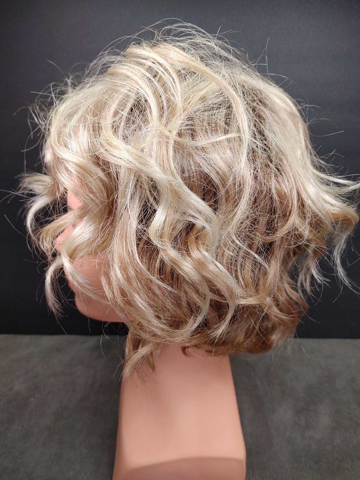 Envy Wig Blonde Rooted Tossled Wavy Curls Synthetic Average