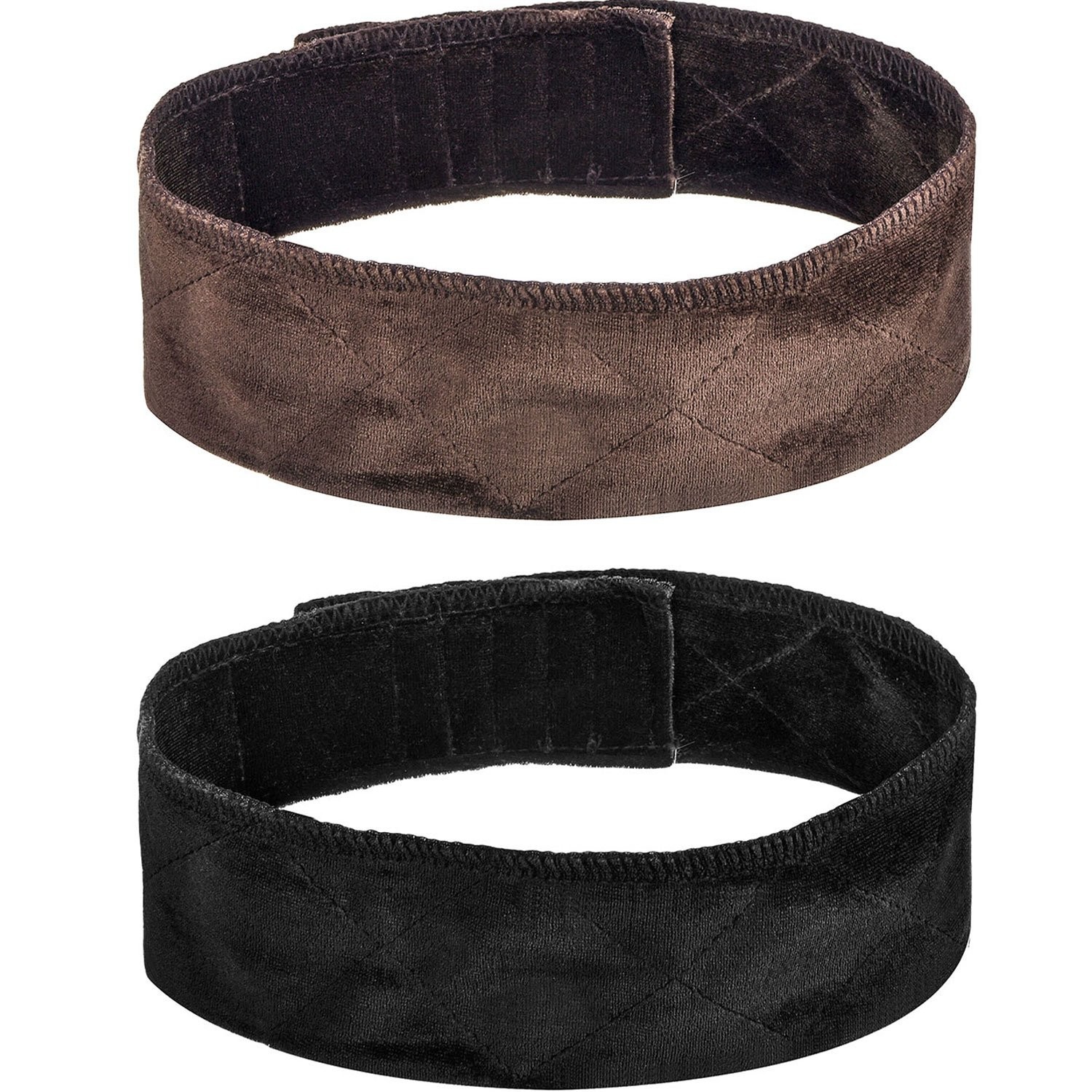 Soft Velvet Wig Bands Set – Adjustable Head Wraps for Secure and Stylish Wear