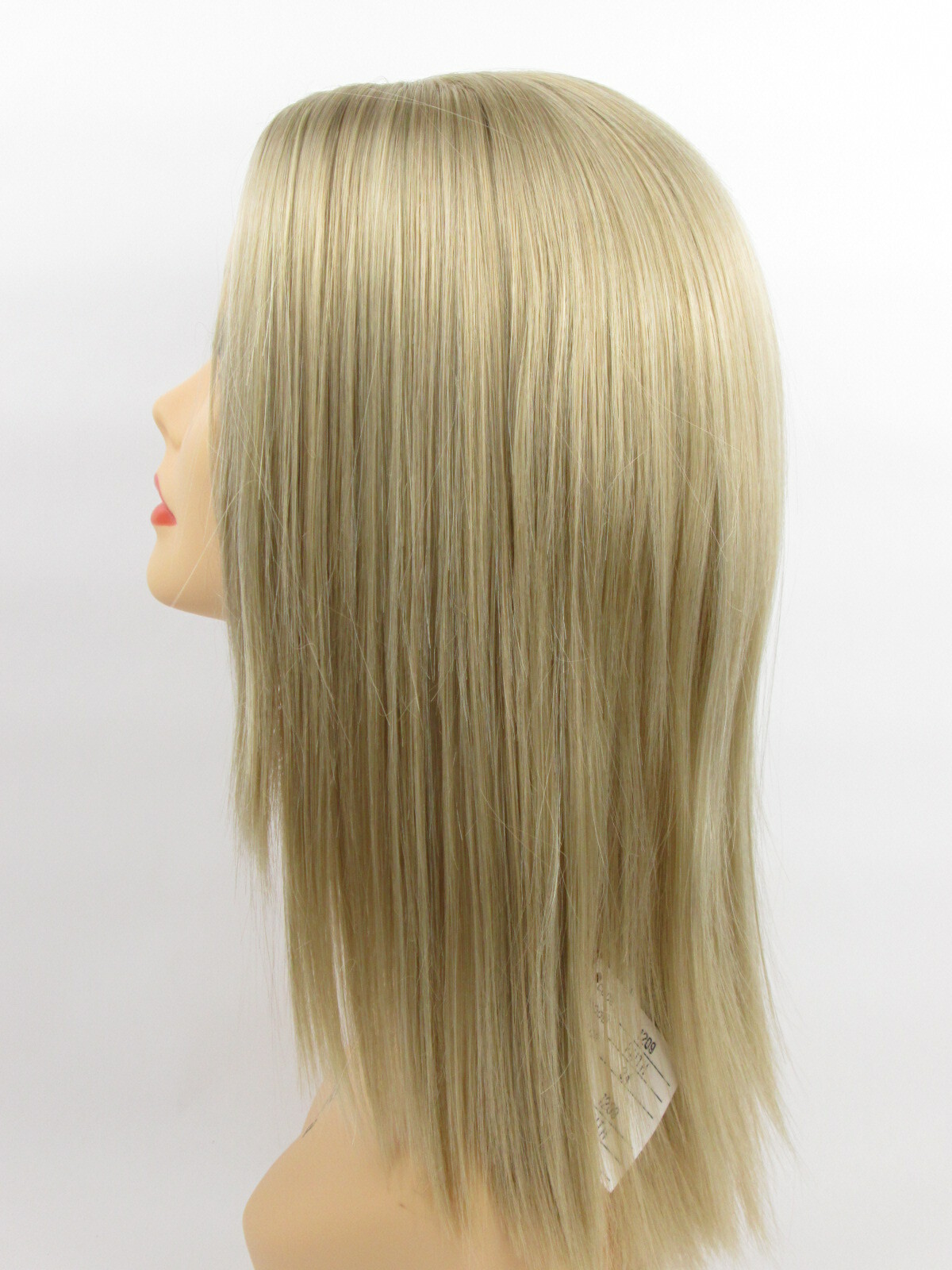WOMEN LONG SHOULDER-LENGTH STRAIGHT HAIR LAYERED WIG W/ NO BANGS SKIN TOP FAITH
