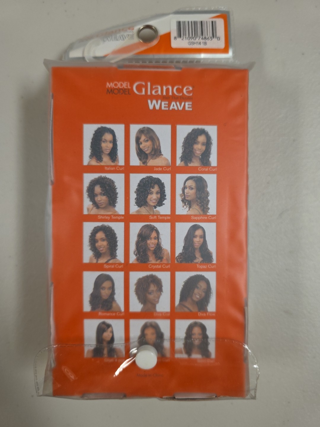 Model Glance Weave Shirley Temple Color 1B Hair That Dazzles Flame Retardant