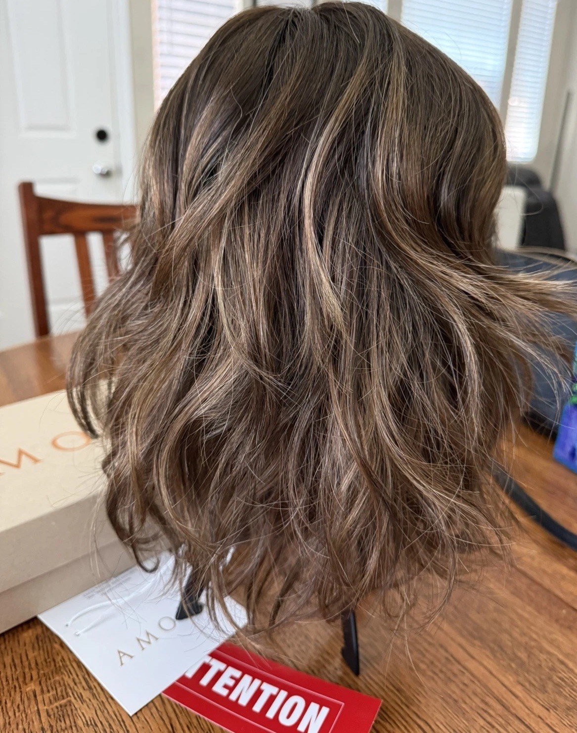 Braylen Wig by Amore, Kandy Brown LR, Wavy Average Lace Front Wig