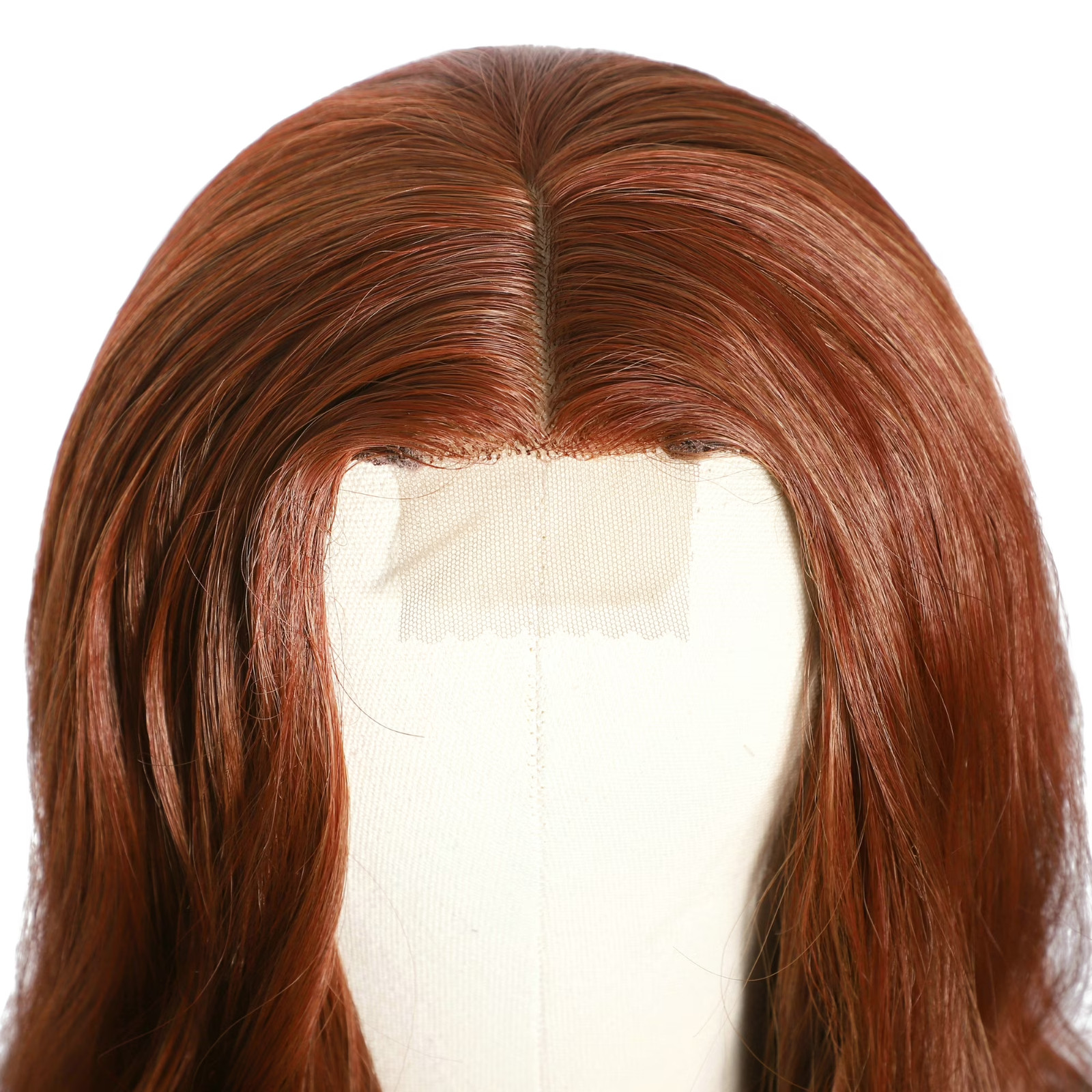 RYHAIR 30 inches Long Wavy HD Lace Front Auburn Wig