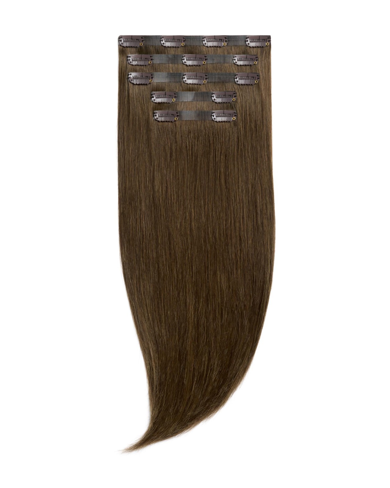 Seamless Clip-in Hair Extensions, 5-Piece Volume Boost Kit, 16″ Remy Human Hair,