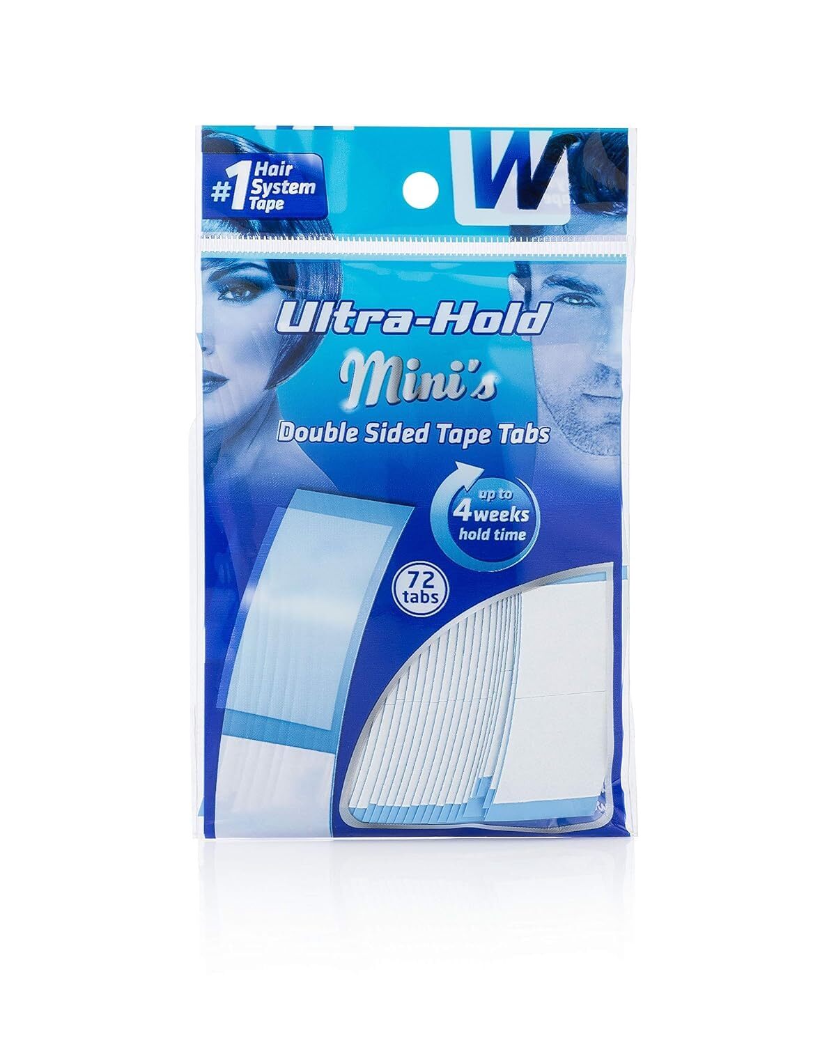 72 Count Ultra Hold Double Sided Hair System Adhesive Tape Pack of 2