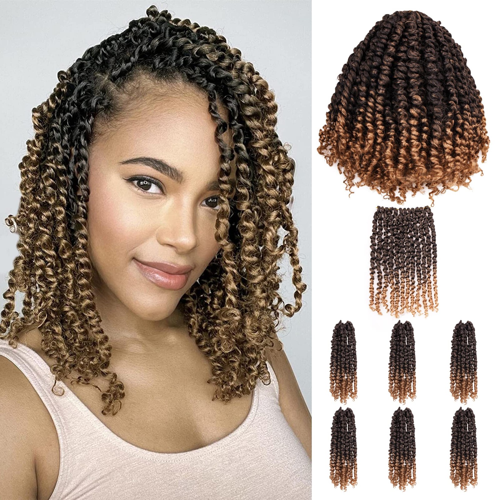 Pre-Twisted Passion Twist Crochet Hair for Black Women Passion Twist Hair Pre…