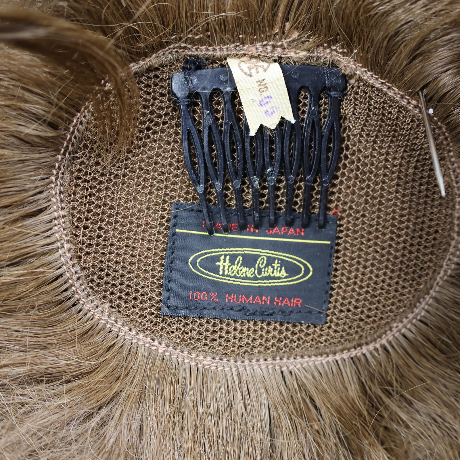 Vintage Helene Curtis 100% Human Hair Topper Brown Made In Japan Wiglet