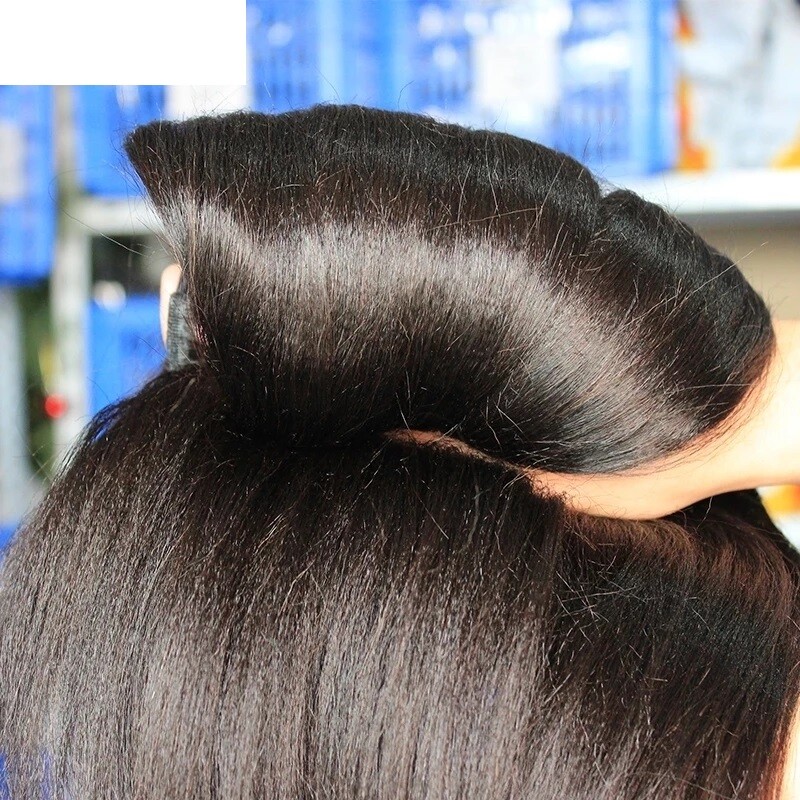 Light Yaki Straight Tape In Human Hair Extension Brazilian Skin Weft Hair 40Pcs