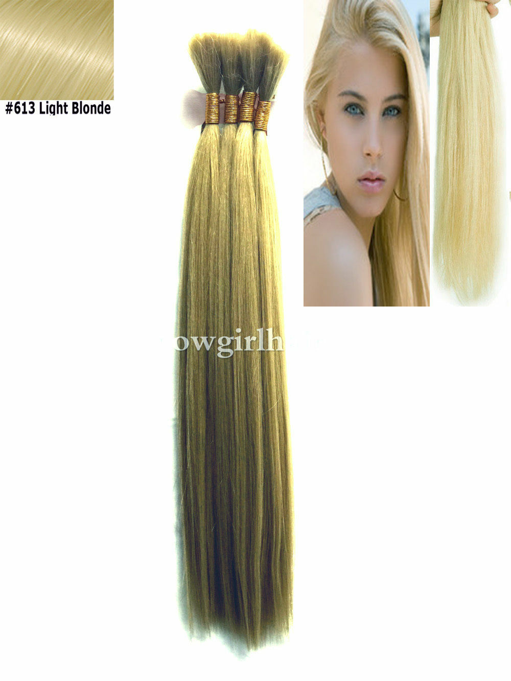 Yaki Bulk Braiding Hair Synthetic Fibre Human Hair Blend – 18”