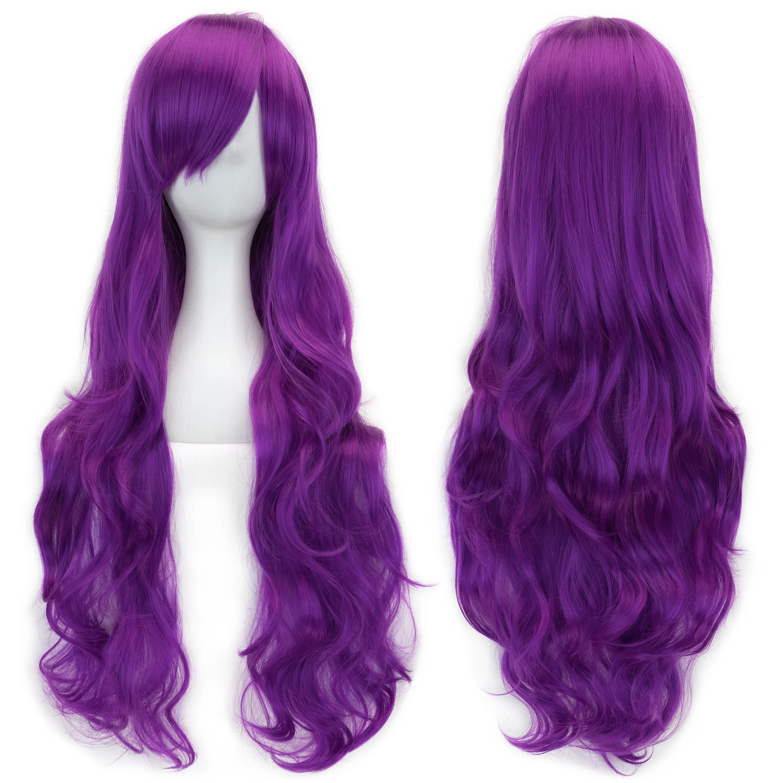 Soowee Curly Long Synthetic Green Wig Pink Black Party Cosplay Wigs Women