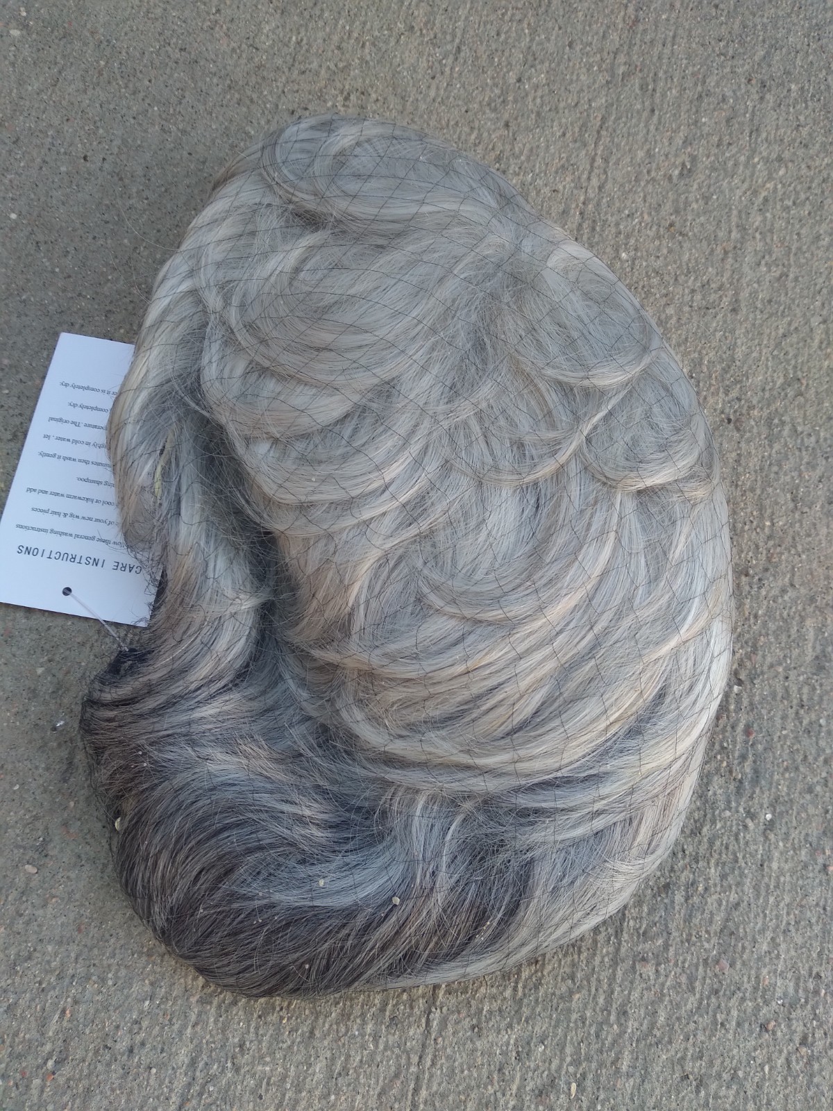 Gnimegil Gray Bob Wig NEW with Weaving Cap Black