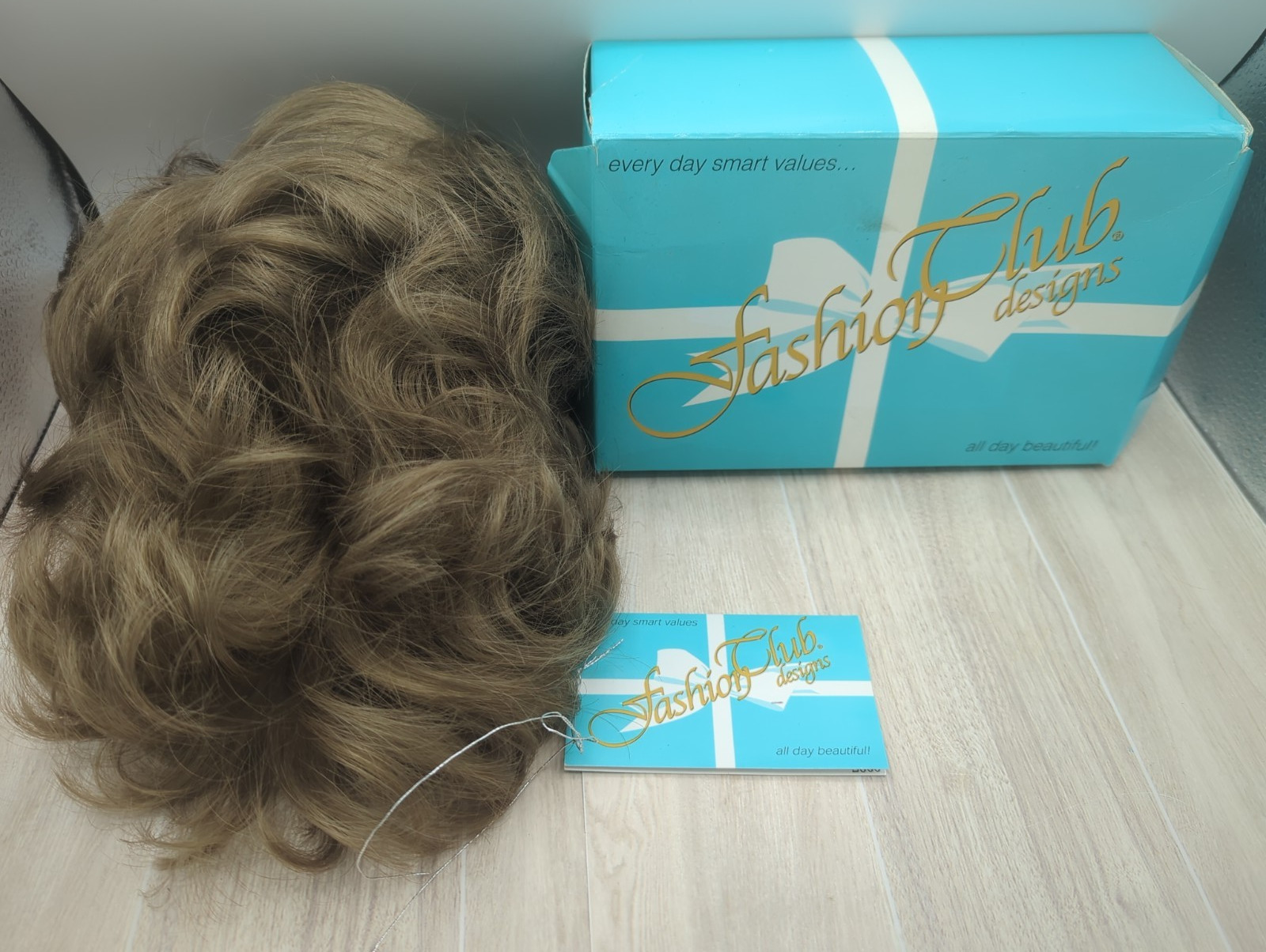 Fashion Club Designs Short Curly Wig Joy 14 Large, Light Ash Brown