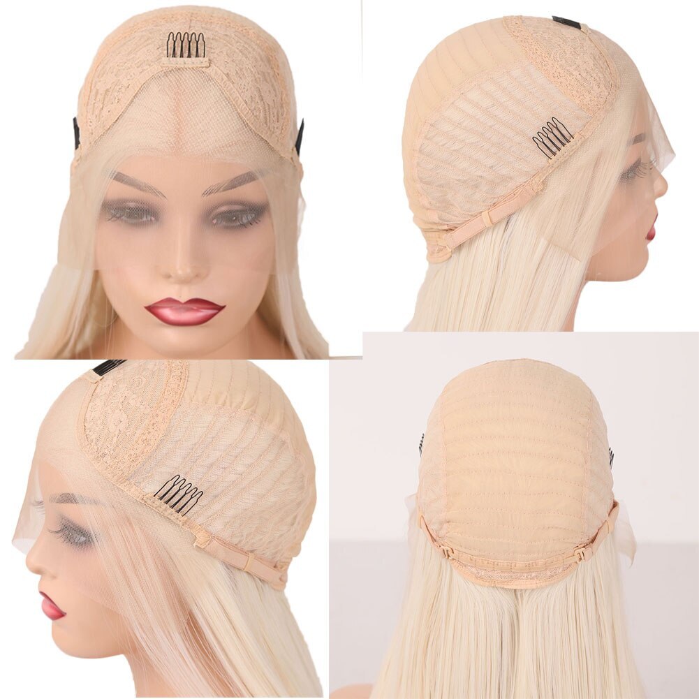 Long Deep Wave Hair Synthetic Lace Front Wig High Temperature Fiber Hair Wigs