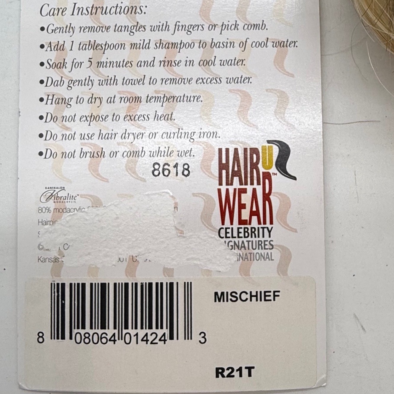 Celebrity Hair Wear Put On Pieces MISCHIEF Blond Curly Hair Extension Clip in