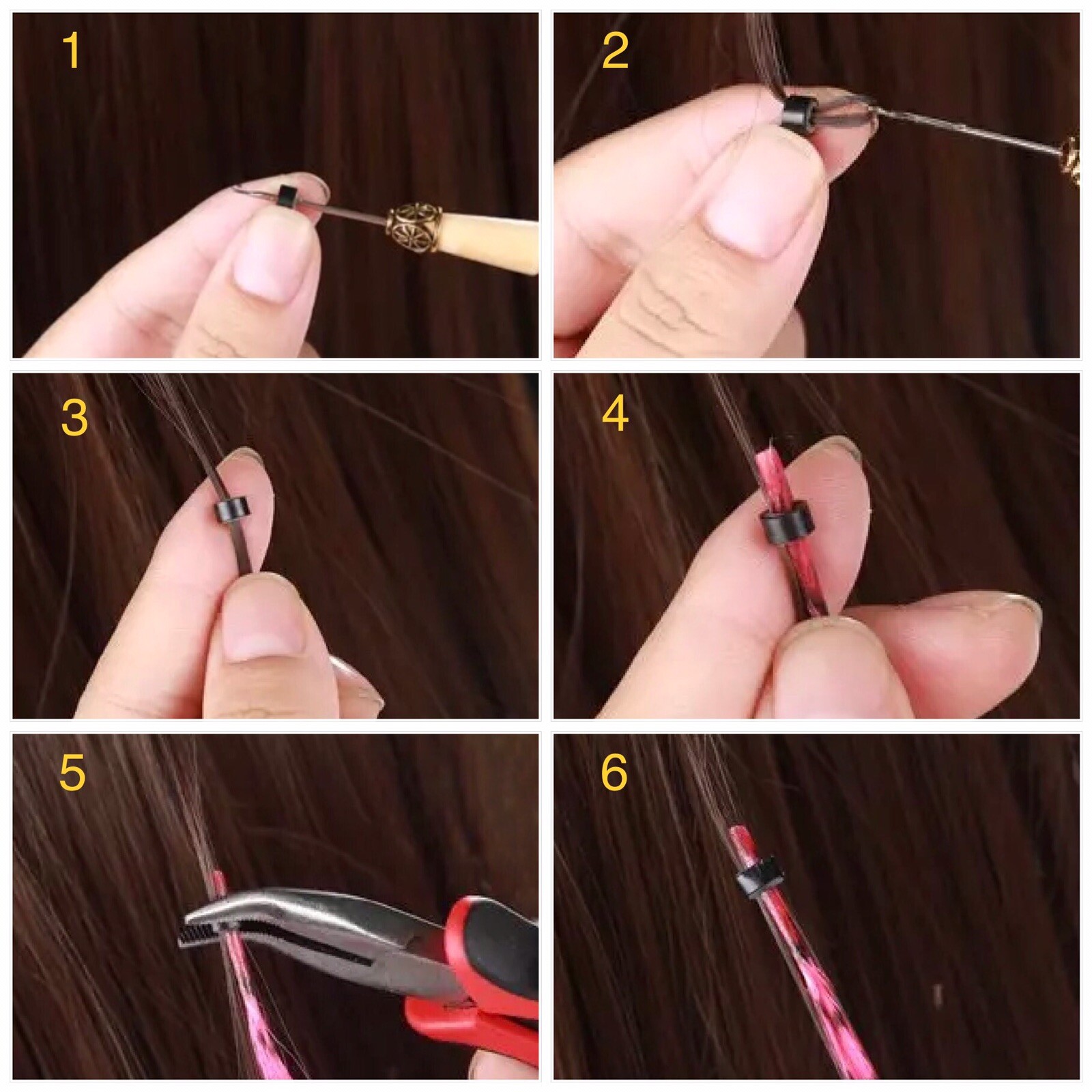 Synthetic Feather Hair Extension Kit With 30 Feathers 1Hook +60 Beads Halloween