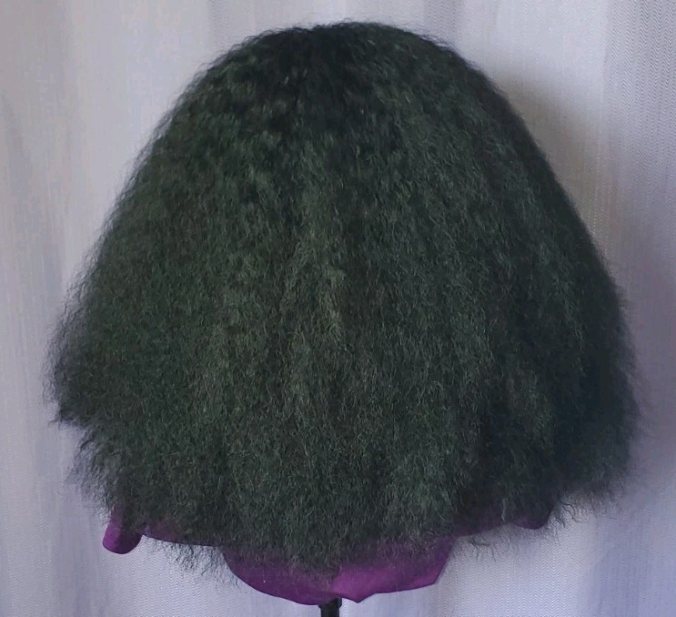 Headband synthetic afro kinky straight hair wig 14inches and 18 inches
