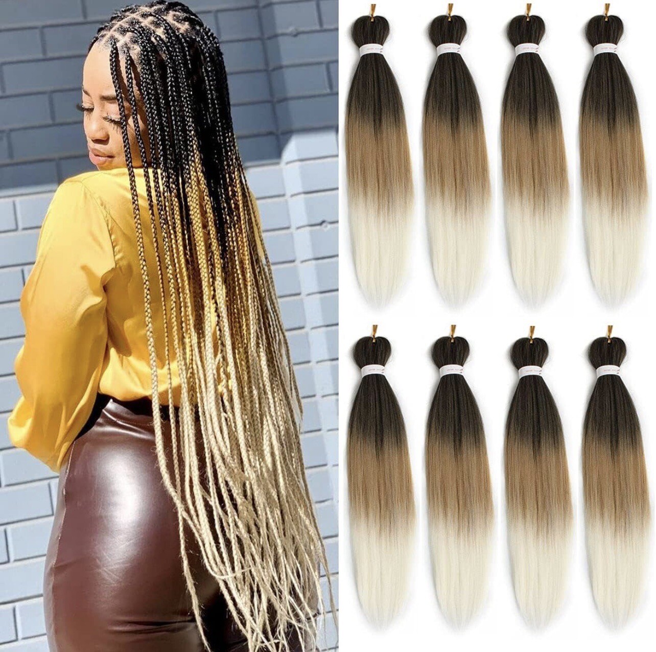 Leeven Pre Stretched Braiding Hair 30in 8 Packs