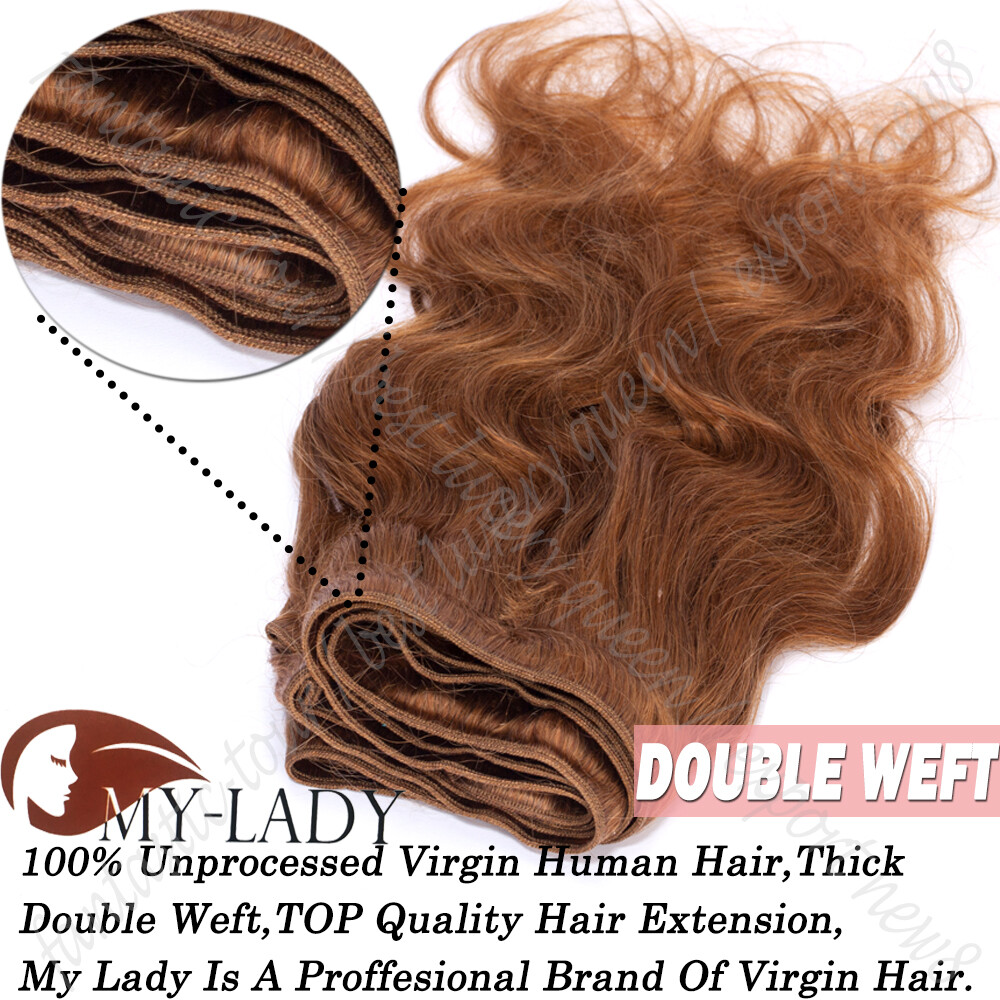 100% Real Remy Human Hair Extensions 100g/300g/400g THICK 3/4Bundles Weaves Weft