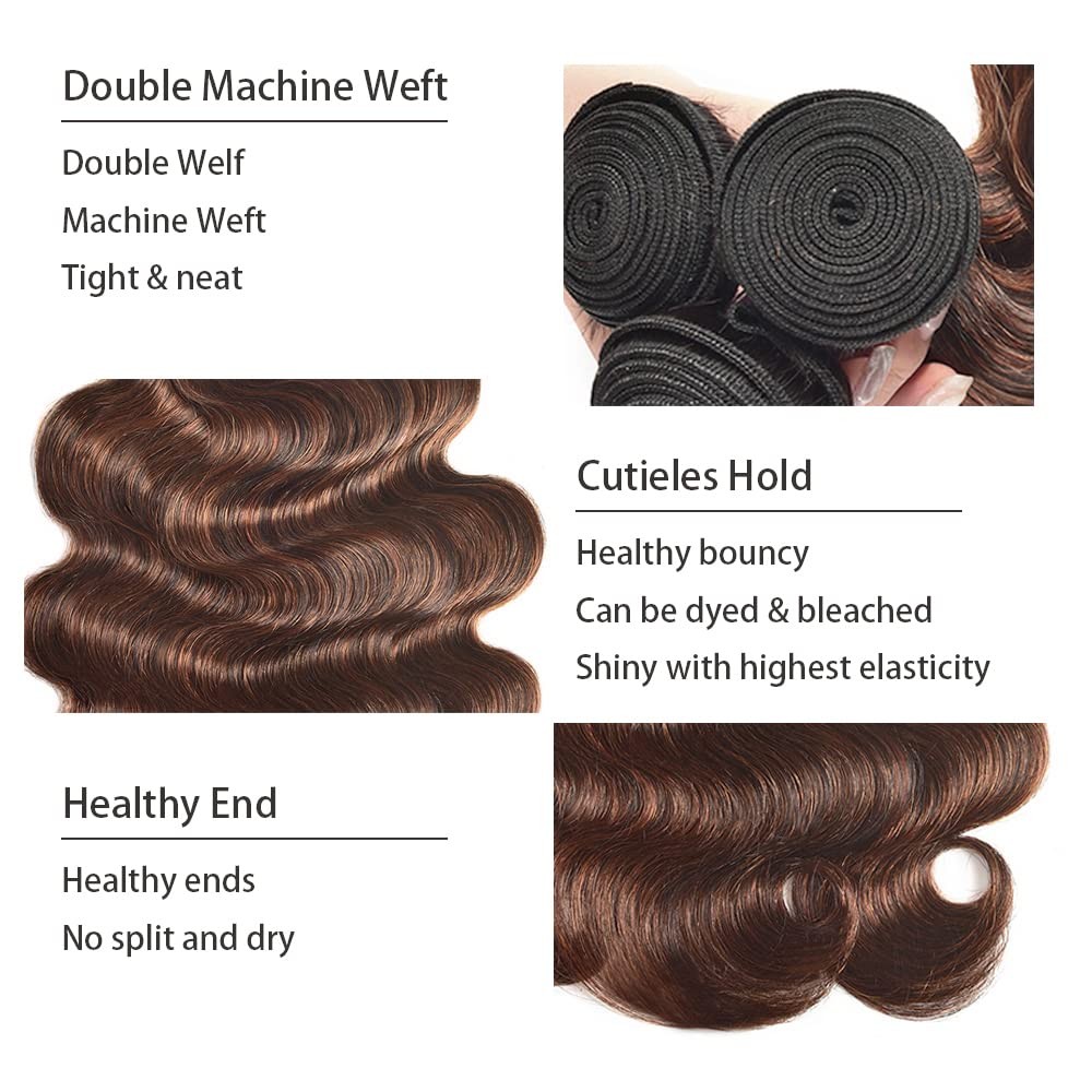 Freiuoke 28 30 32 Inch Color 30 Bundles P4/30 Body Wave Bundle Highlight Human