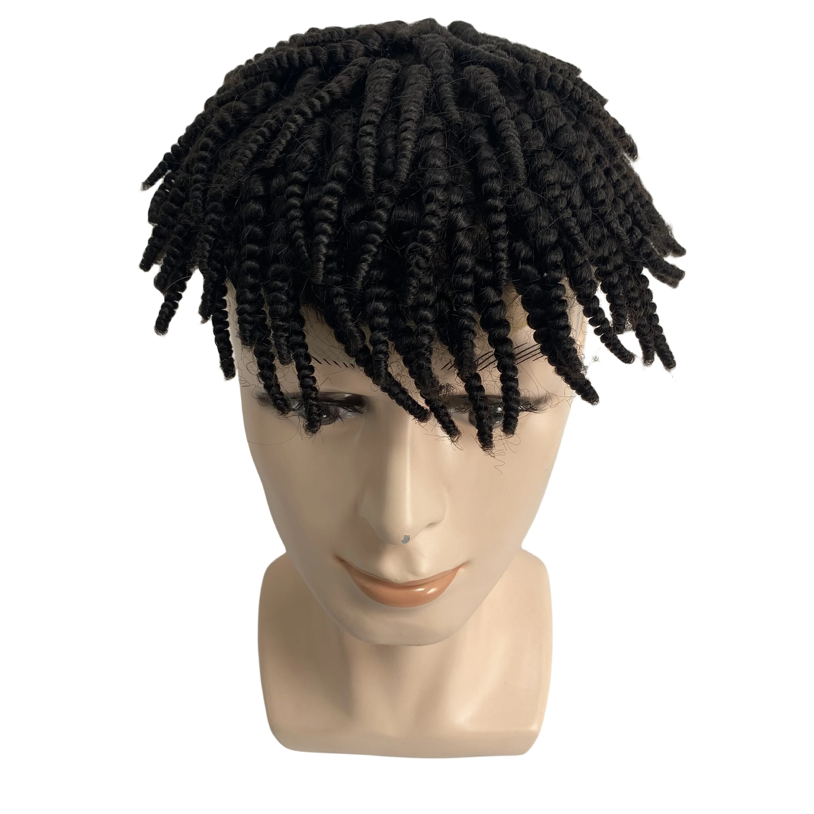 Afro Braids AUS Toupee Lace with PU Unit for Black Men