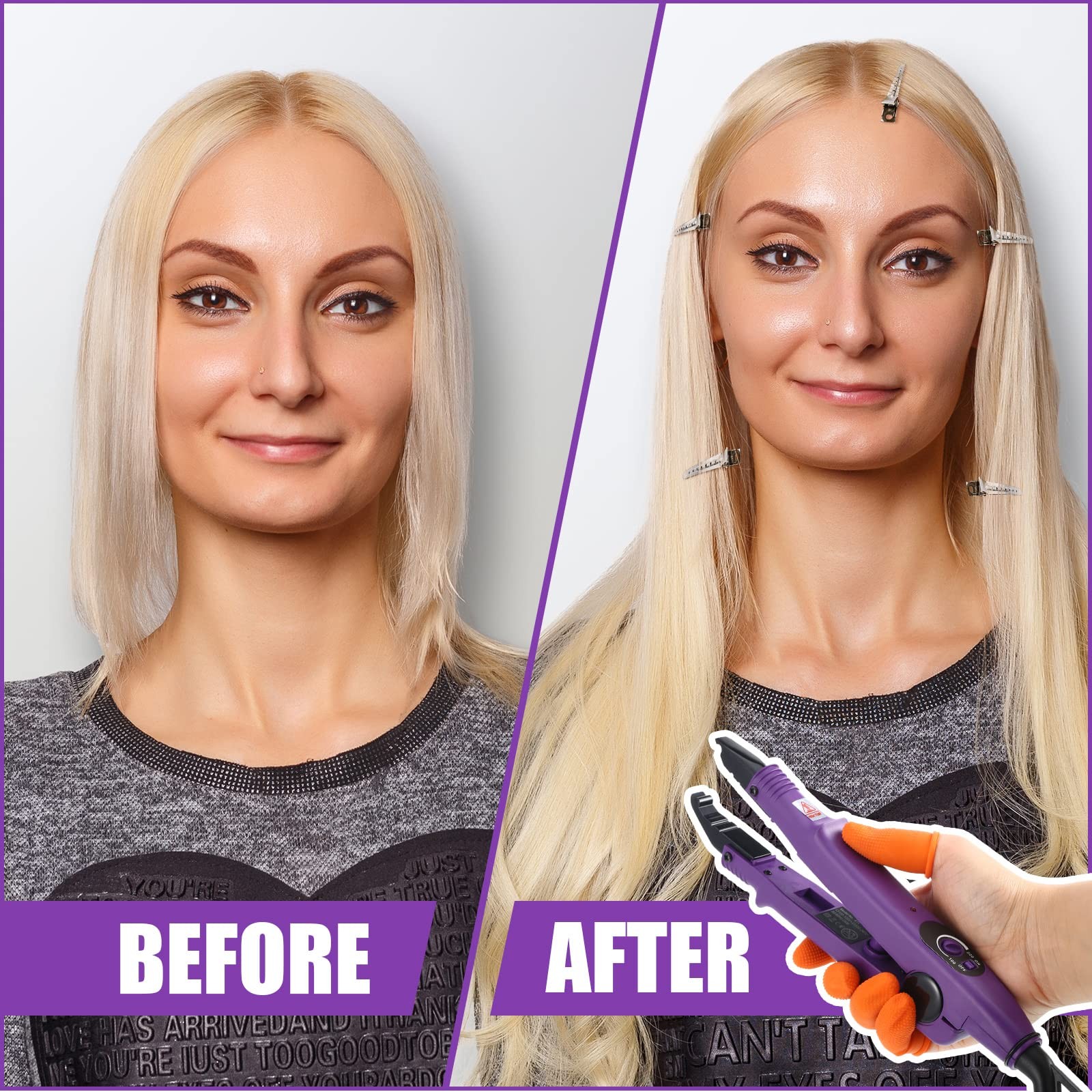 Hair Extensions Iron Fusion Keratin Hair Extensions Heat Tool Heat Connector …