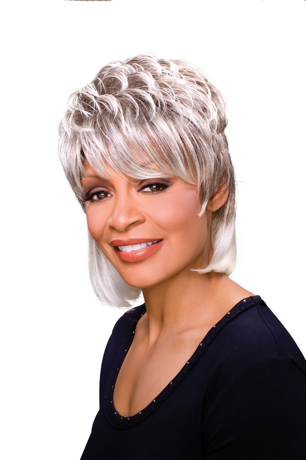 Foxy Silver PEGGY Wig, Chic Layered Cut, Lightweight & Natural-Looking