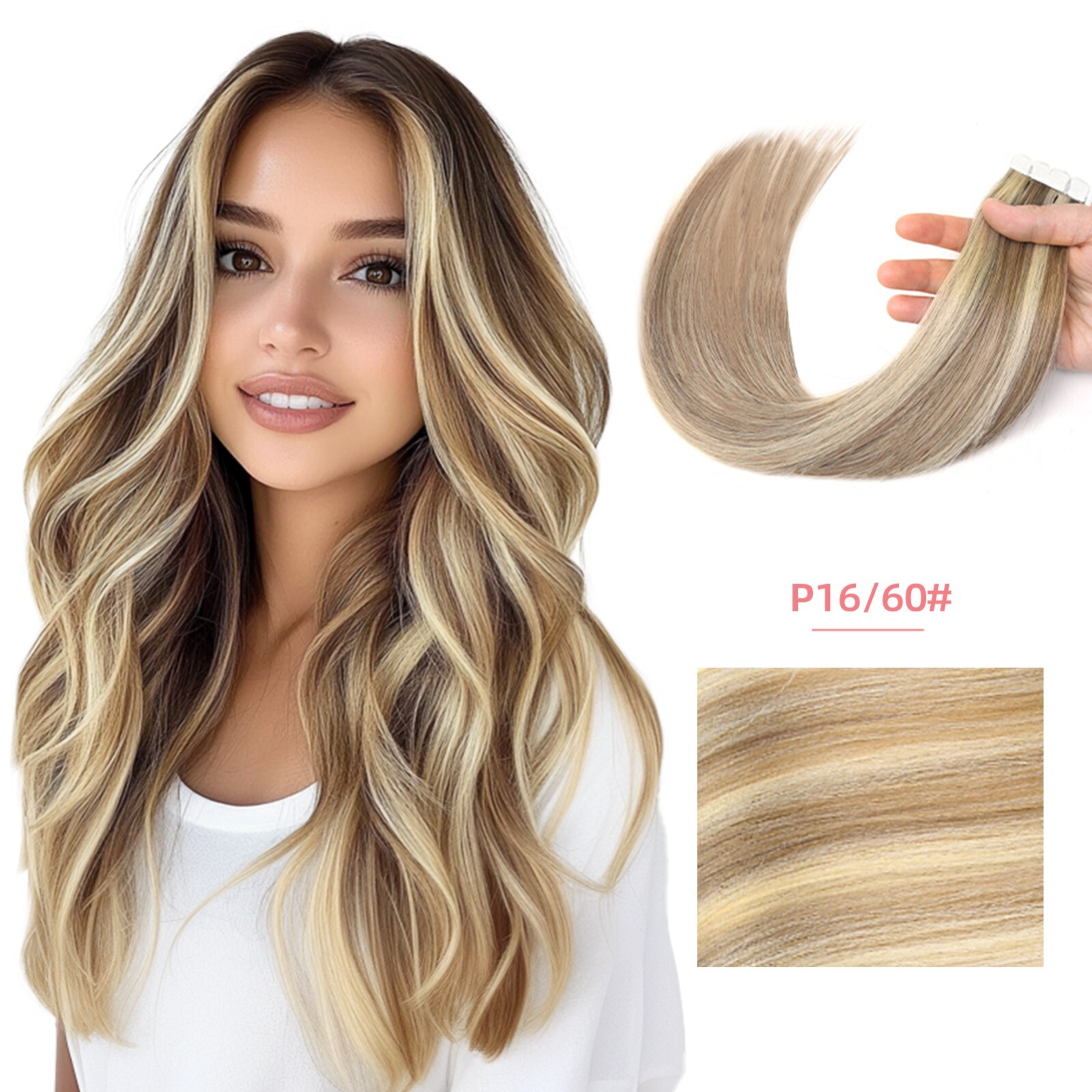 12-24 inch real hair wig pieces 100% real hair for all 16 pieces/pack