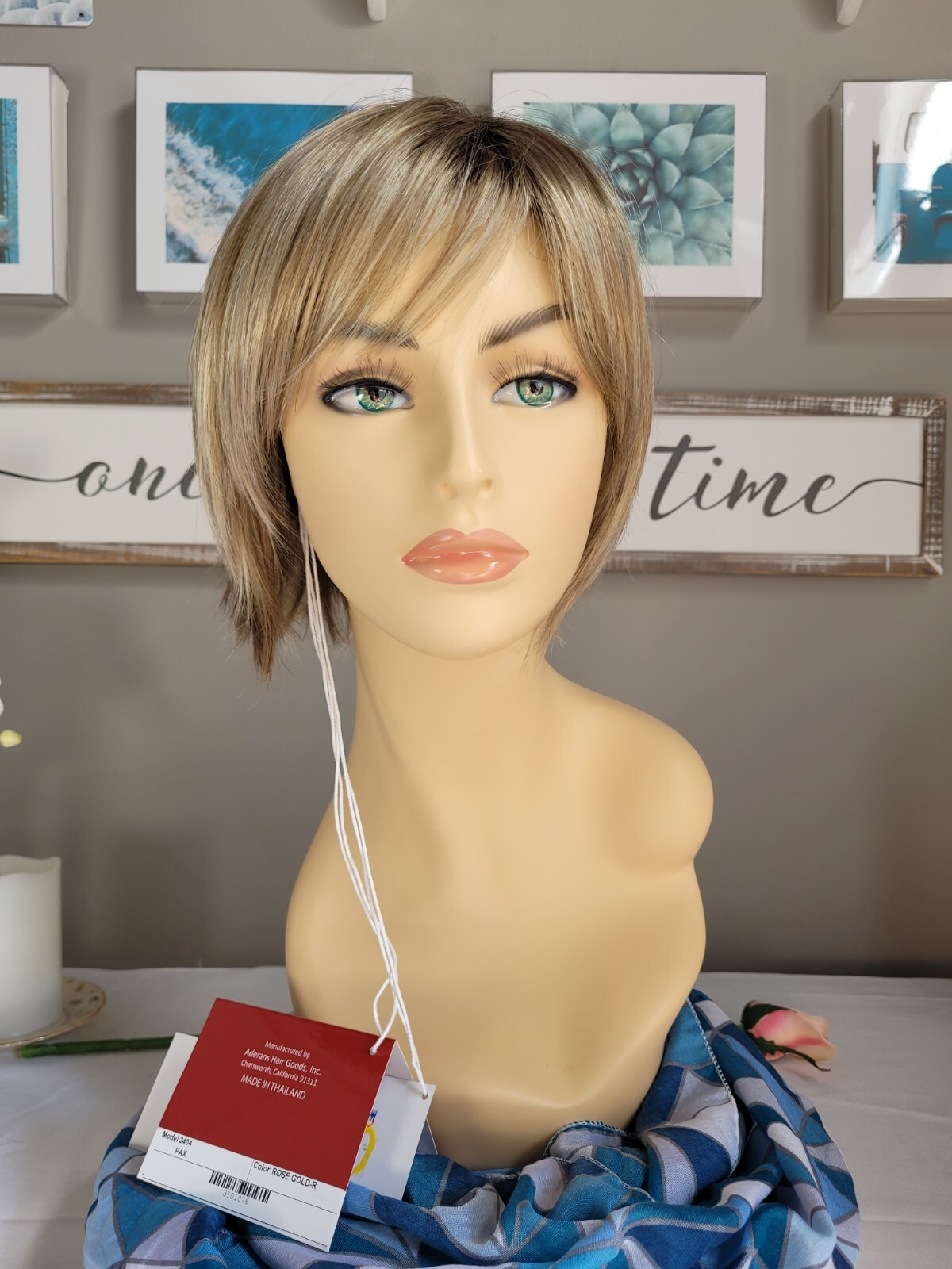 PAX Rene of Paris Short Bob Wig ROSE GOLD-R Medium Gold Blonde Flirty & Sassy 😉