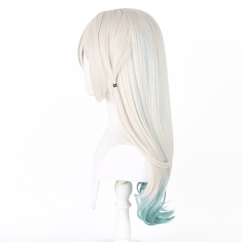 Honkai Star Rail Firefly Long Silver Blue Ombre Wig Heat Resistant Cosplay Party