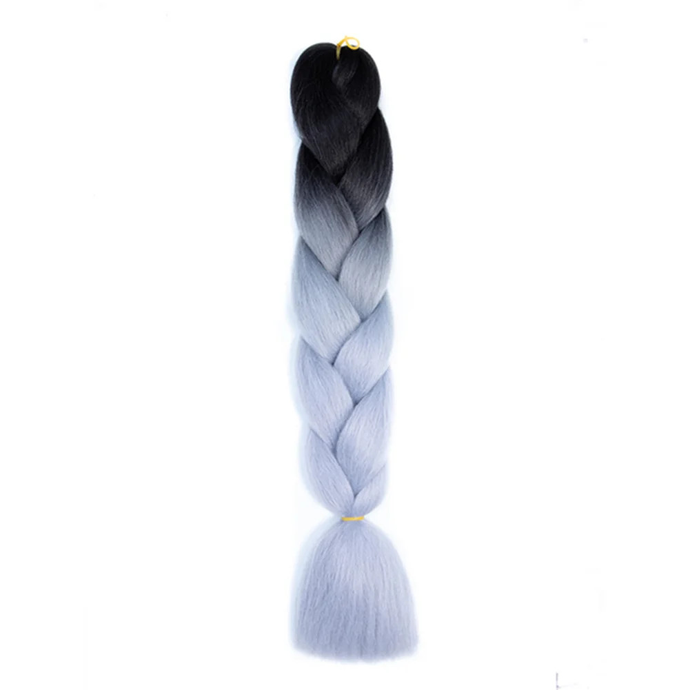 DIY Jumbo Braiding Hair Synthetic Afro Ombre Crochet Braid Extensions For Women