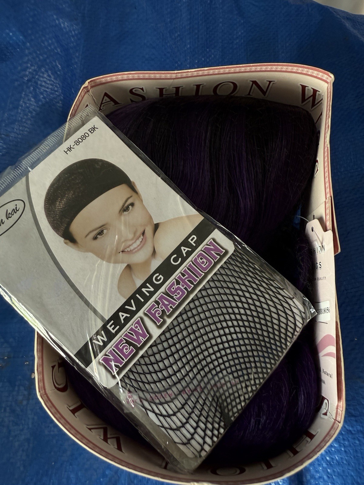 Han Kai Weaving Cap + Lady Miranda Black /purple