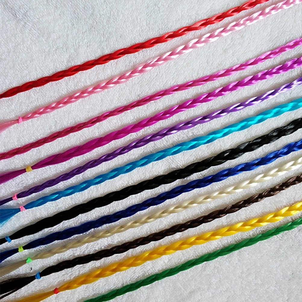 12Pcs Clip in Braids Hair Extensions for Daily Dress Up and Special Occasions