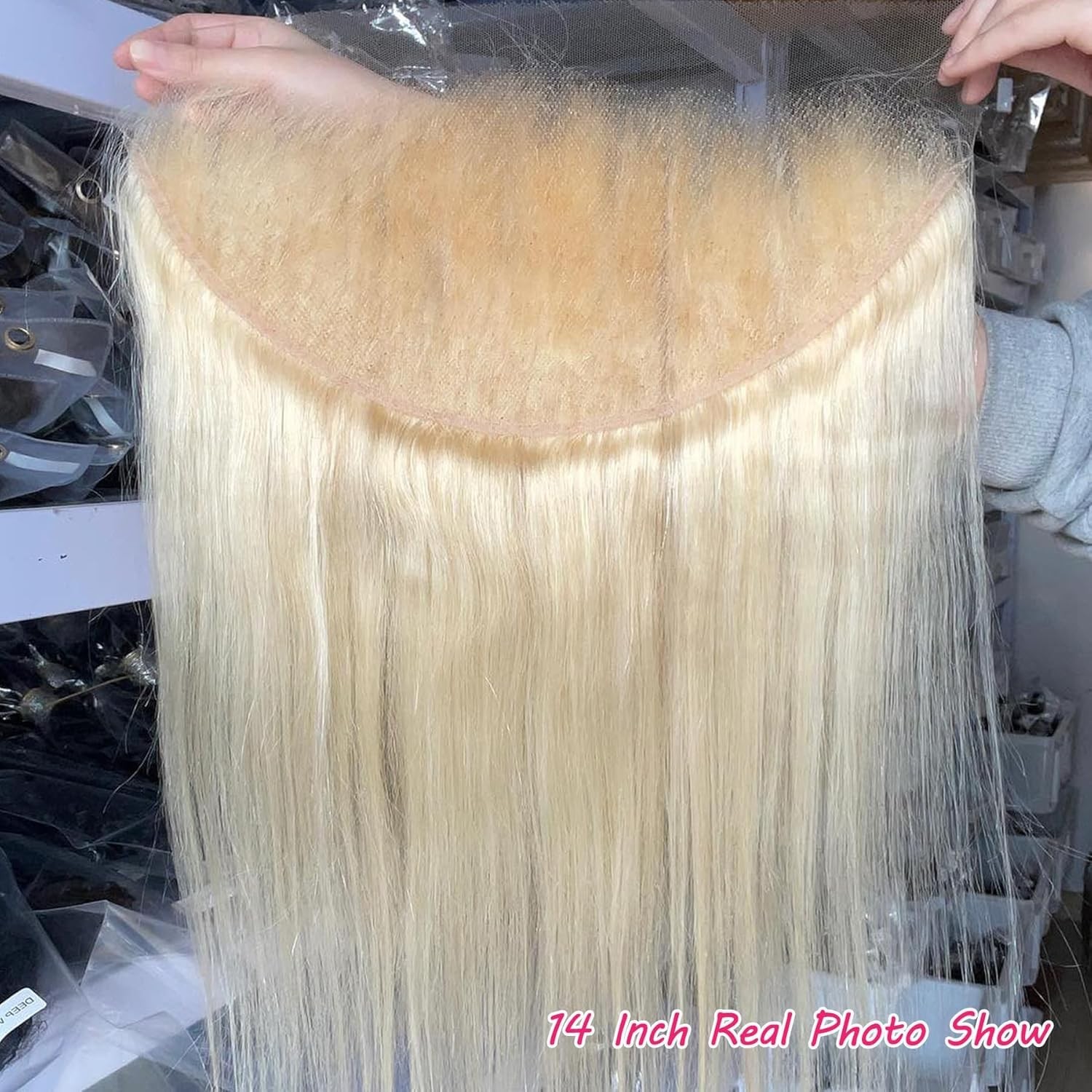 Cysdrh Silky Straight 13X4 Transparent Lace Front Only Human Hair 150 Density