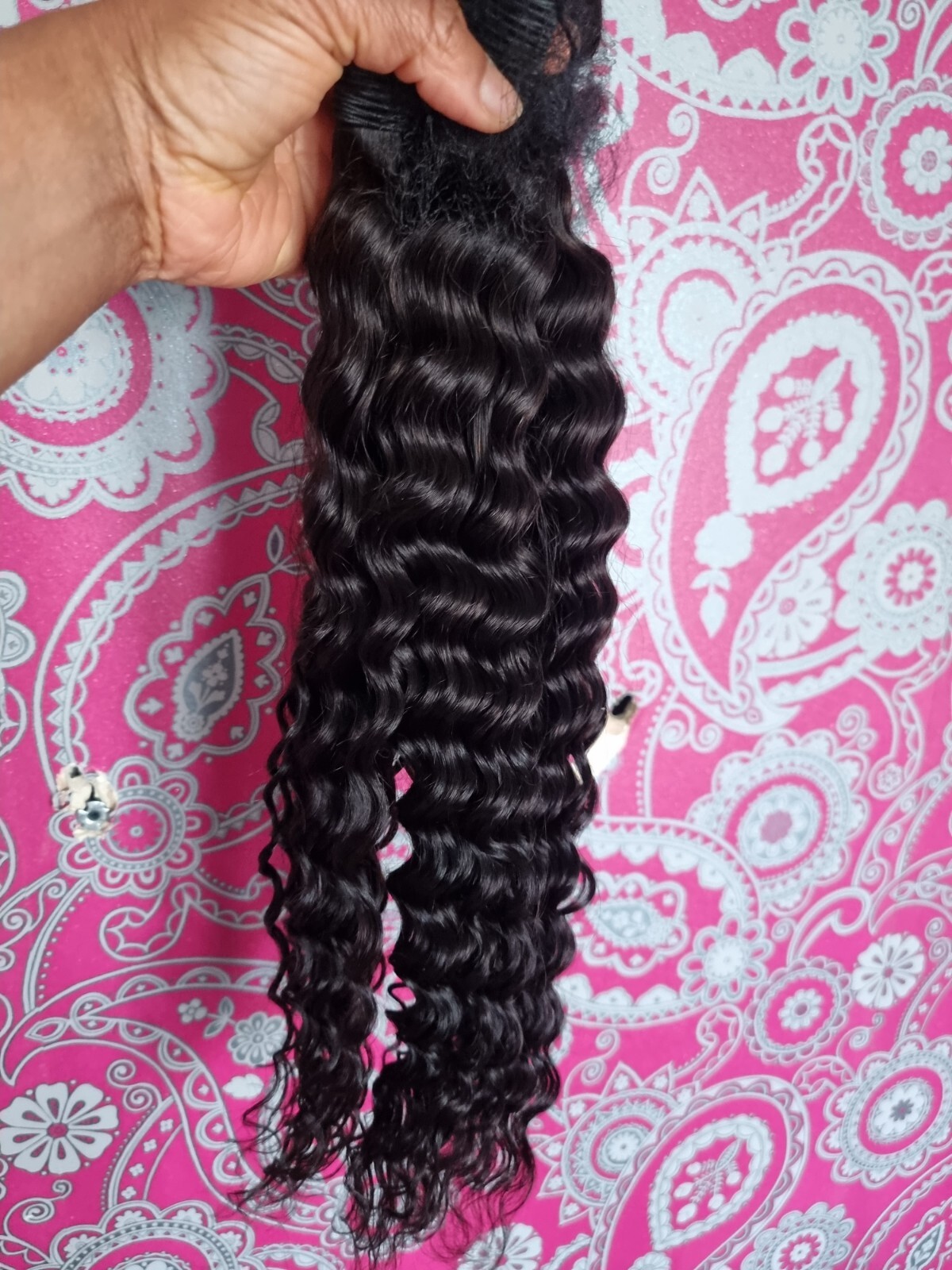 3BUNDLES BRAZILIAN VIRGIN HUMAN HAIR THICK DEEP WAVES 22+22+22INCH 300g 12A 1B#