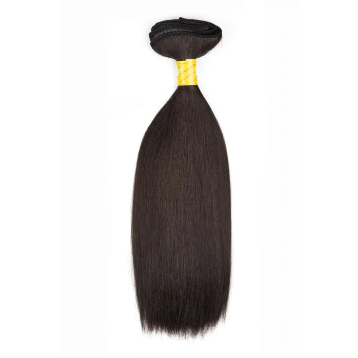 Bohyme Silky Straight Machine-Tied Weft Human Hair 22″ Color 1B