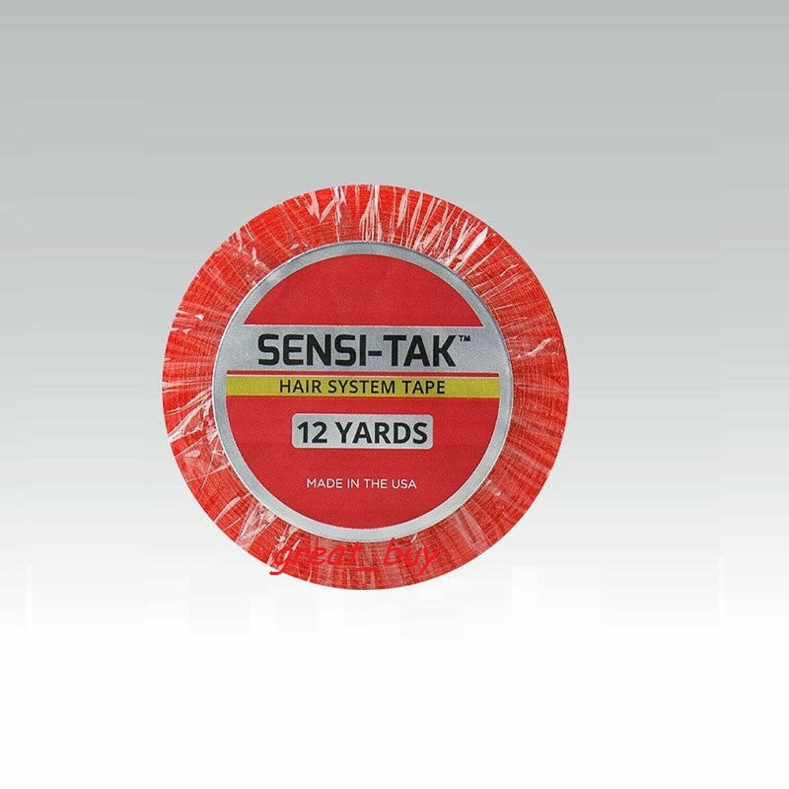 Walker Red Tape Sensi-Tak support tape 3/4″x 12 Yard Roll_ Wig Hair System Tape.