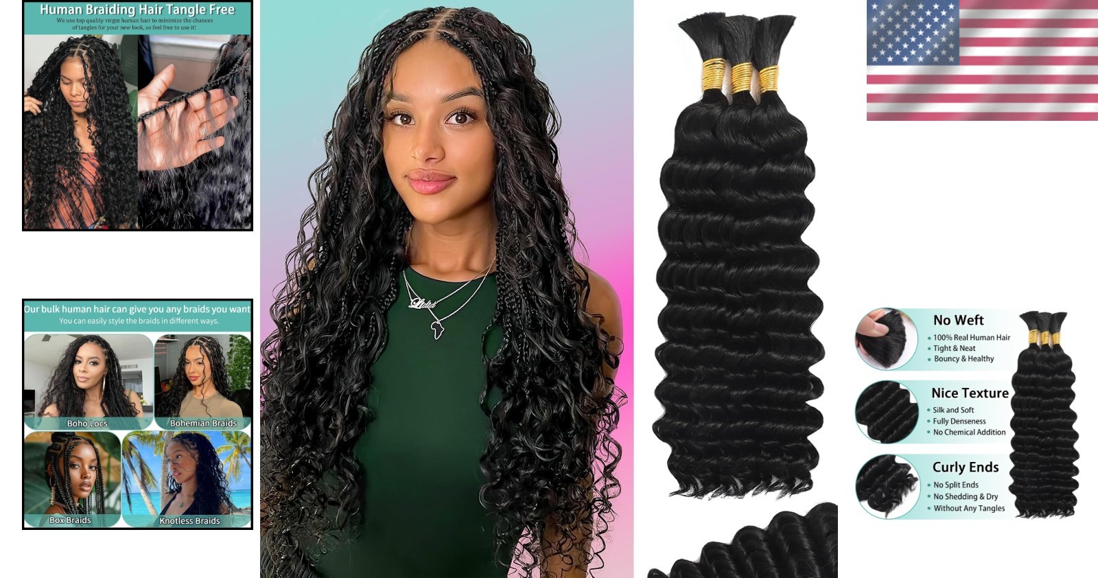 Stylish Boho Locs with Curly Human Hair Extensions