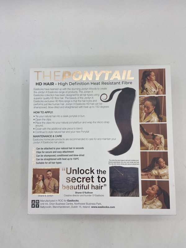 JORDYN WOODS EASILOCKS THE PONYTAIL HAIR HEATRESISTANT 22″ 120G DARK BROWN OMBRE